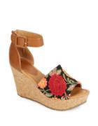 Kenneth Cole Reaction Sole Quest Floral Wedge Sandals