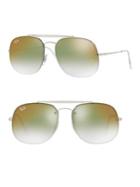 Ray-ban 58mm Rimless Gradient Rectangular Sunglasses