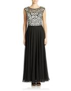 J Kara Sequined Bodice Gown