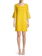 Trina Turk Shangri La Meadow Lace Cotton Blend Mini Shift Dress