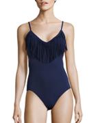 Vince Camuto Fringed One-piece Swimsuit