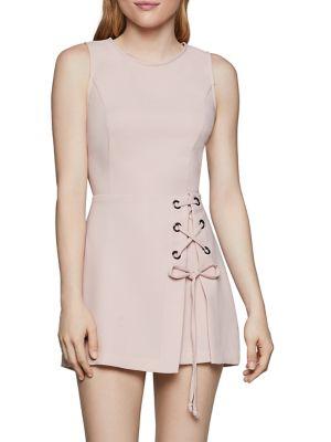 Bcbgeneration Lace-up Overlap Romper