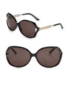 Gucci 60mm Oversized Butterfly Sunglasses