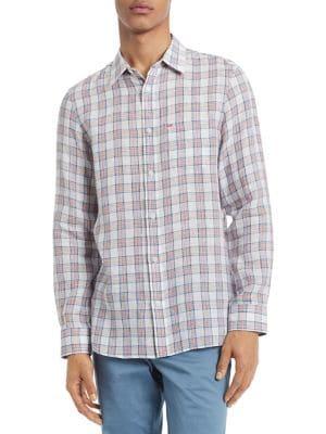 Calvin Klein Classic-fit Plaid Shirt