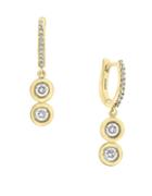 Effy Doro 0.74 Tcw Diamonds And 14k Yellow Gold Drop Earrings
