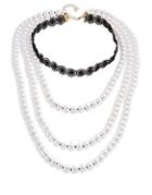 Design Lab Lord & Taylor Faux Pearl Choker Layer Necklace