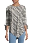 Two By Vince Camuto Stripe Asymmetrical Top