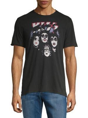 John Varvatos Star U.s.a. Kiss Graphic Printed Tee