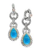 Effy Turquoise 18k Yellow Goldplated Sterling Silver Earrings