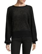 Splendid Metallic Cashmere-blend Sweater