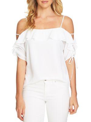 Cece Ruffled Drop-shoulder Blouse