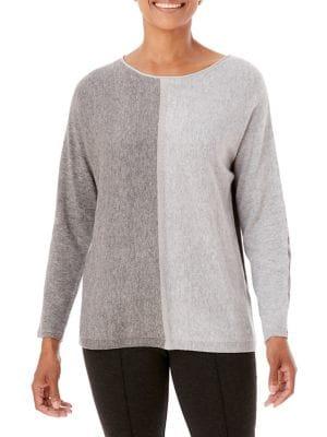 Olsen Comfy Sport Knit Colorblock Sweater