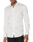John Varvatos Star U.s.a. Printed Cotton-blend Shirt