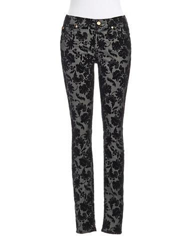 7 For All Mankind 7 For All Mankind Floral Print Straight Legged Pants