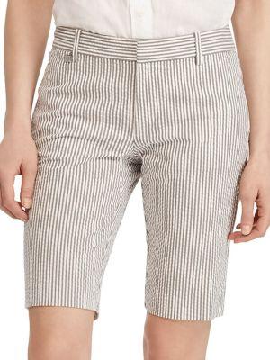 Lauren Ralph Lauren Striped Seersucker Shorts