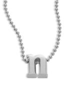Alex Woo Icon Sterling Silver N Pendant Necklace