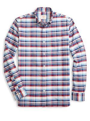 Brooks Brothers Red Fleece Oxford Yarndyes Plaid Button-down Shirt