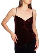 1.state Ruched Velvet Top