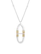 Lucky Brand Nouveau Americana Crystal O Hoop Pendant Necklace