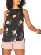 Dorothy Perkins Floral High-low Sleeveless Top