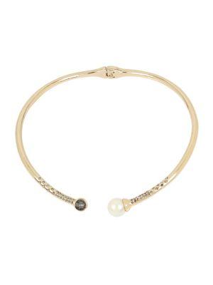 Kenneth Cole New York Pearl, Diamond And Crystal Collar Necklace