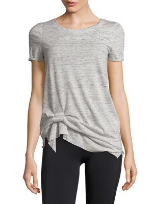 Marc New York Performance Heathered Side-ruched Tee