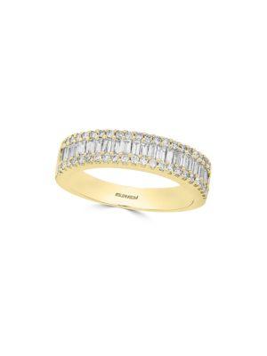 Effy Diamond And 14k White Gold Ring