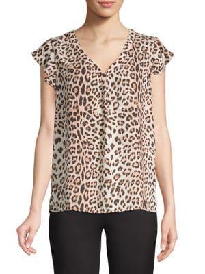 Premise Ruffle V-neck Woven Top