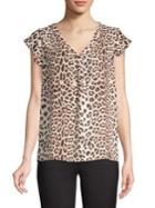 Premise Ruffle V-neck Woven Top