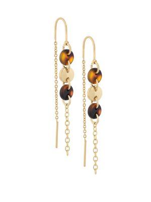 Laundry By Shelli Segal Disc Threader Earrings