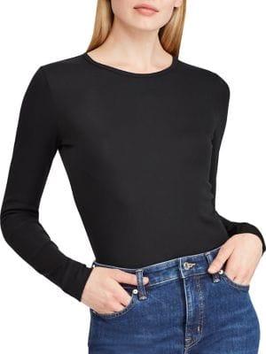 Lauren Ralph Lauren Stretch-cotton Long-sleeve Tee
