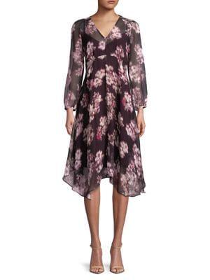 Max Mara Studio Floral Printed Midi Dress