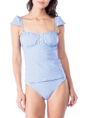 Nanette Lepore Gingham Tankini Top