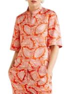 Mango Paisley Cashmere Blouse