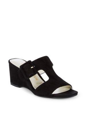 Anne Klein Nilli Suede Wedge Sandals