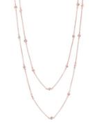 Crislu Classic Pave Crystal, Platinum And Sterling Silver Chain Bezel Necklace