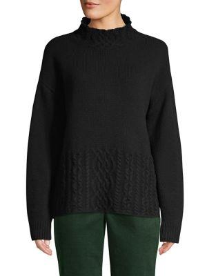 Brooks Brothers Red Fleece Cable-knit Merino Wool-blend Sweater