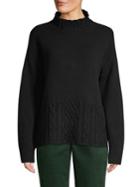 Brooks Brothers Red Fleece Cable-knit Merino Wool-blend Sweater