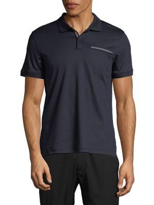 Calvin Klein Interlock Flat-knit Cotton Polo