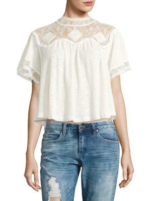 Free People Cape May Lace Top