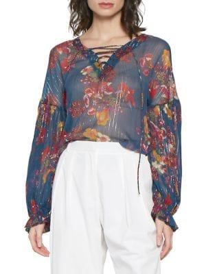Walter Baker Castro Multicolored Floral Blouse