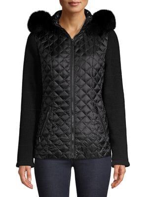 1 Madison Quilted Down Fur-trimmed Jacket