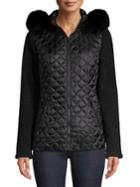 1 Madison Quilted Down Fur-trimmed Jacket