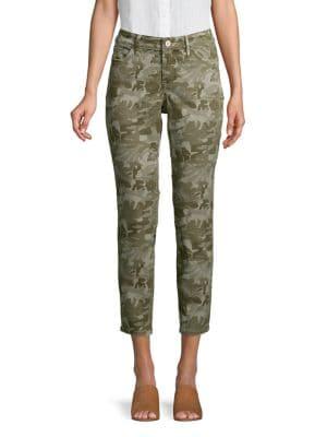 Tommy Bahama Camouflage Cotton Blend Cropped Pants
