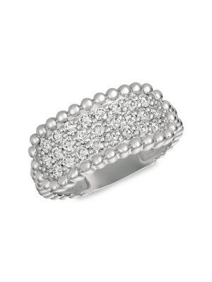 Morris & David 14k White Gold & 0.75 Tcw Diamond Ring