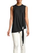 Elie Tahari Isabella Tie Striped Top