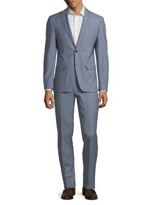 Calvin Klein Notched Lapel Wool-blend Suit