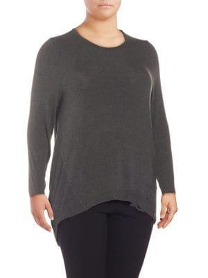 Marc New York Performance Plus Long-sleeve High-low Tunic