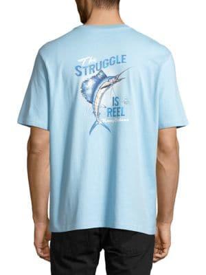 Tommy Bahama The Struggle Is Reel Graphic Tee