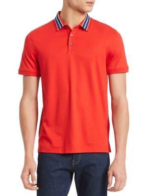 Calvin Klein Liquid Touch Stripe-collar Polo